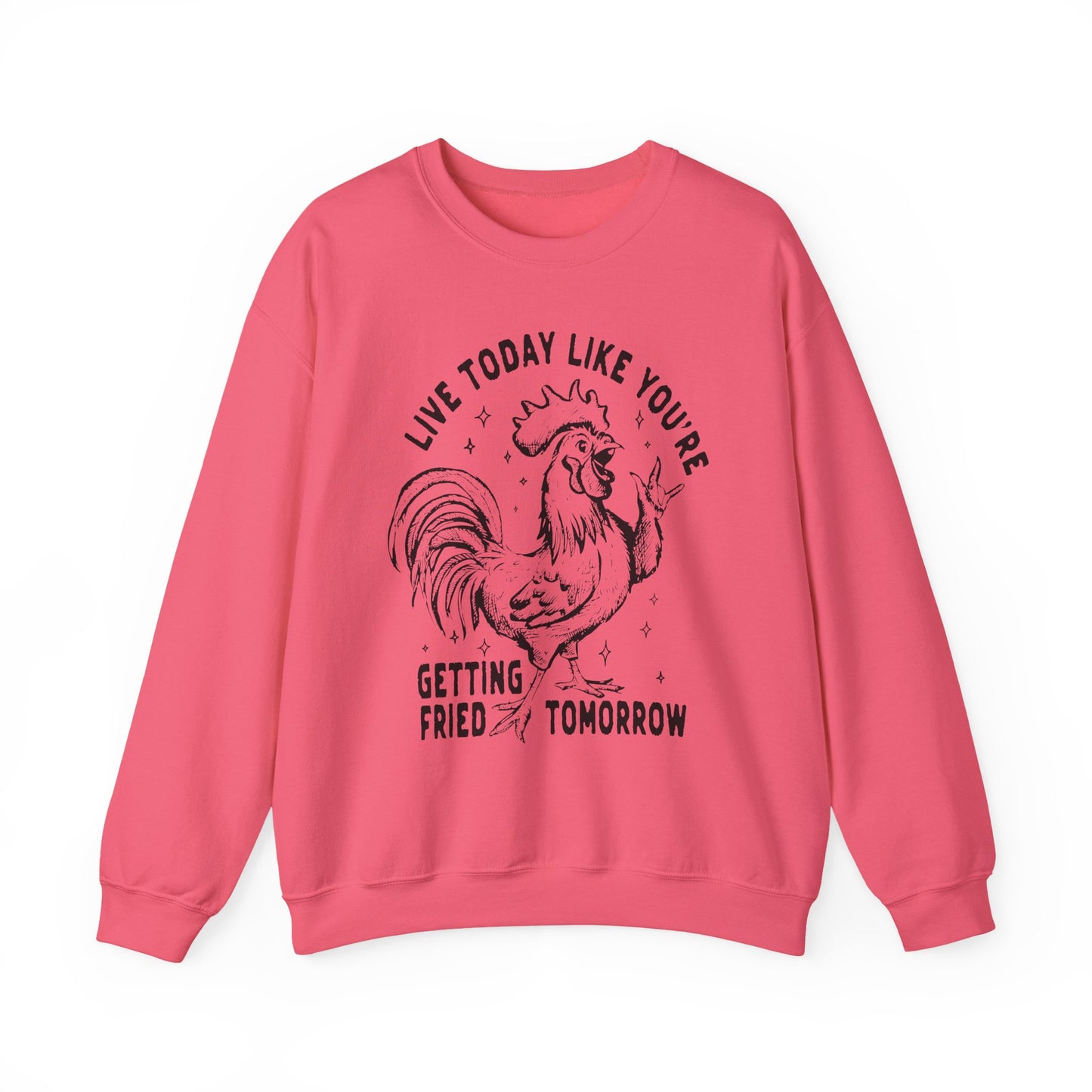 Live Today Crewneck Sweatshirt, Funny Gift, Cozy Sweatshirt, Unisex Fashion, Casual Wear, Gift for Him/Her