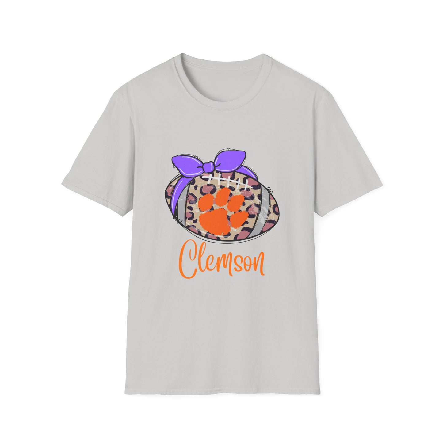 Tiger Leopard Print T-Shirt | Unisex Softstyle Tee | Game Day Apparel, College Spirit Wear, Birthday Gift, Casual Outing