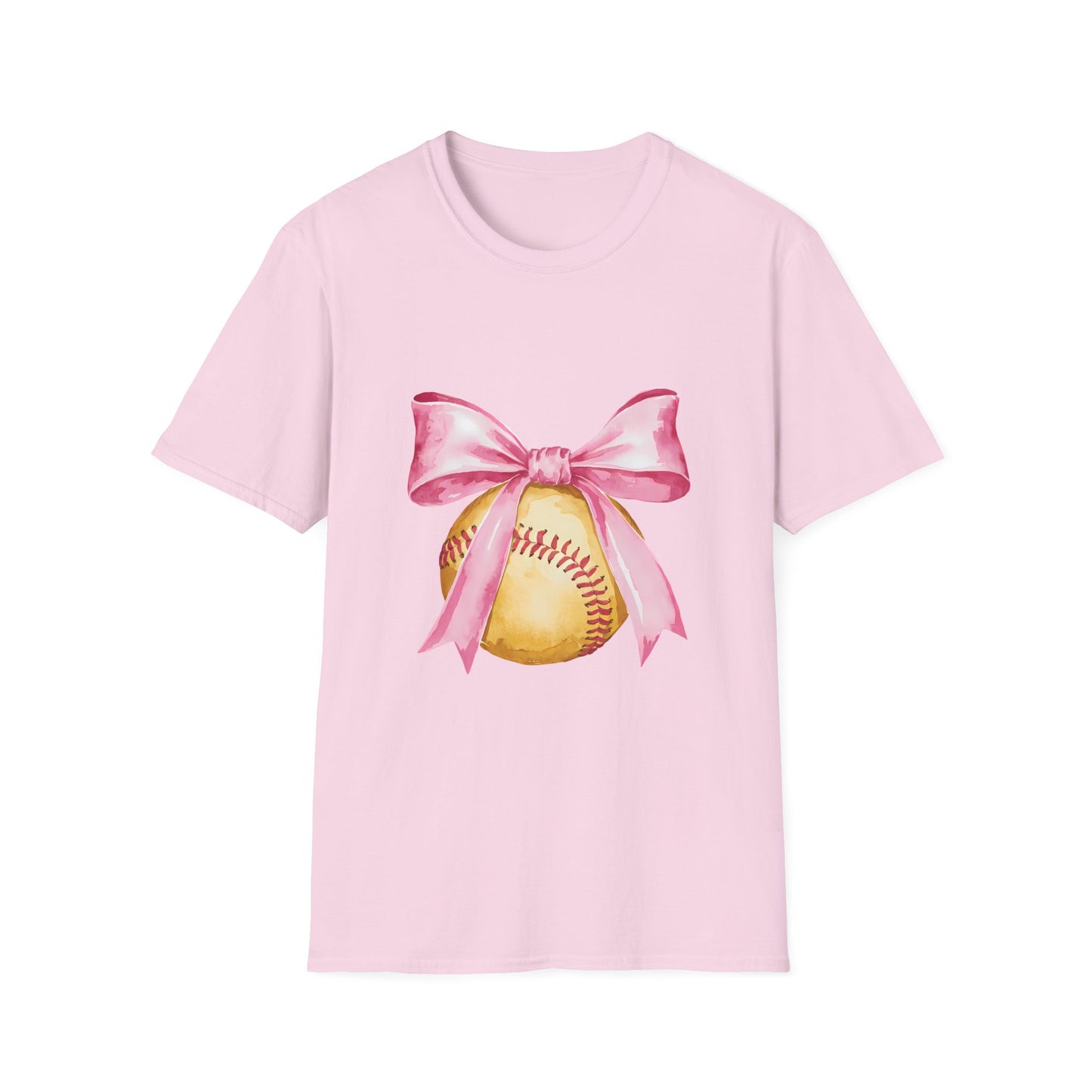 Pink Ribbon Baseball T-Shirt for Softball Lovers, Support Breast Cancer Awareness, Gift for Coaches and Players, Casual Wear