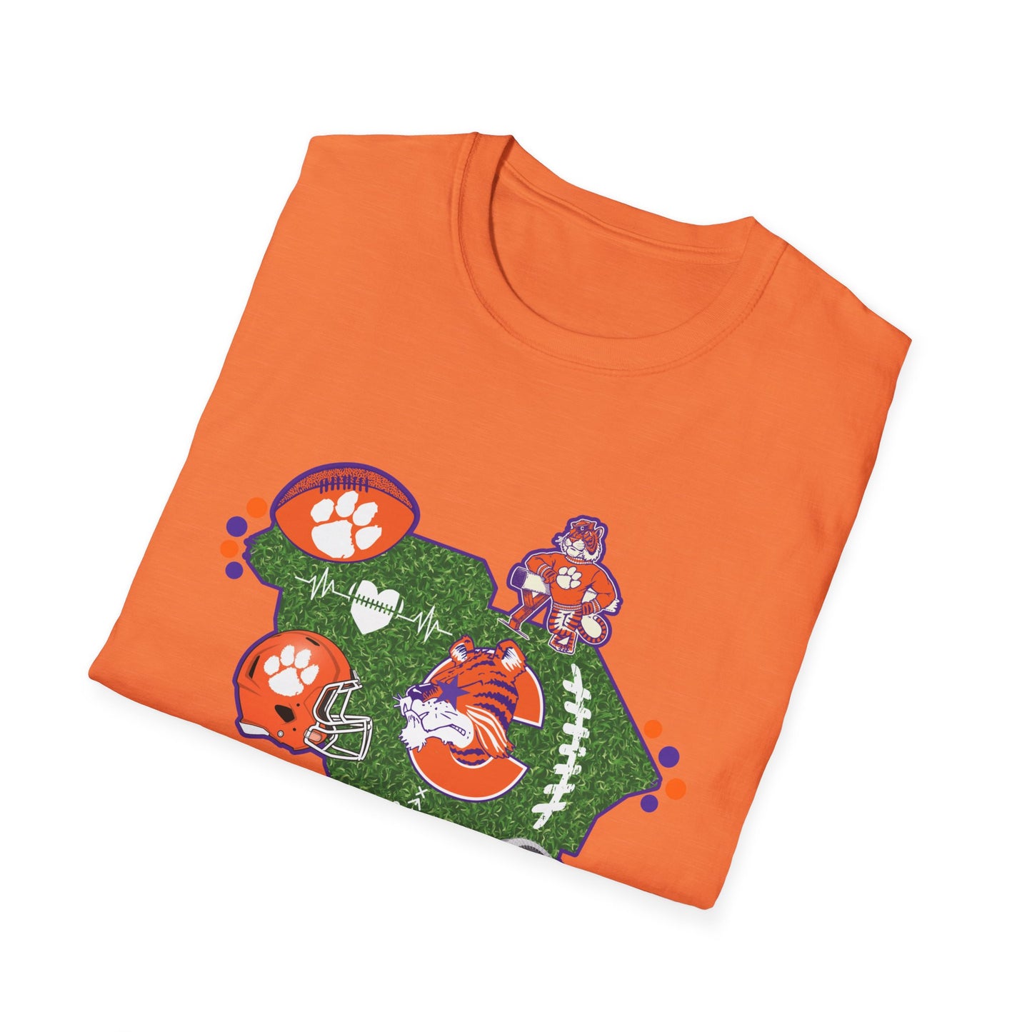 Clemson Pride Unisex Softstyle T-Shirt, Sports Fan Tee, South Carolina Apparel, Game Day Shirt, College Alumni Gift, Casual Wear