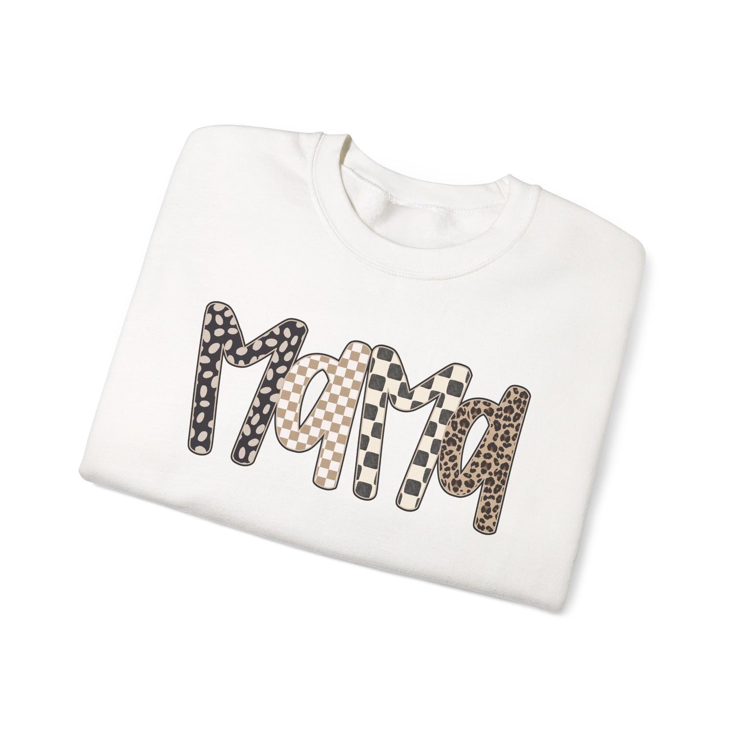 Mama Leopard Print Crewneck Sweatshirt