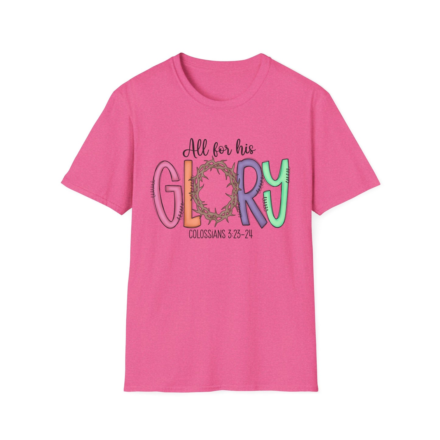 Colorful Faith T-Shirt | Unisex Softstyle Tee | Religious Apparel | Gifts for Men & Women | Inspirational Shirt | Casual Wear