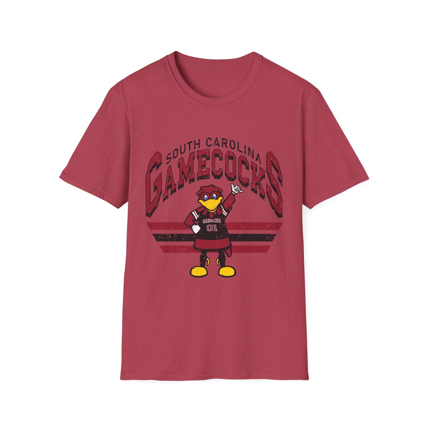 Vintage Gamecocks Tee, Unisex Softstyle T-Shirt for Fans, Game Day Apparel, College Spirit Wear, South Carolina Merchandise