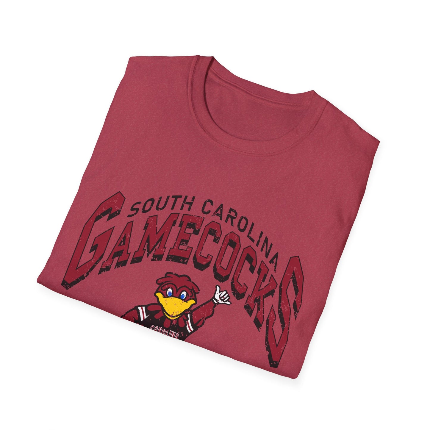 Vintage Gamecocks Tee, Unisex Softstyle T-Shirt for Fans, Game Day Apparel, College Spirit Wear, South Carolina Merchandise