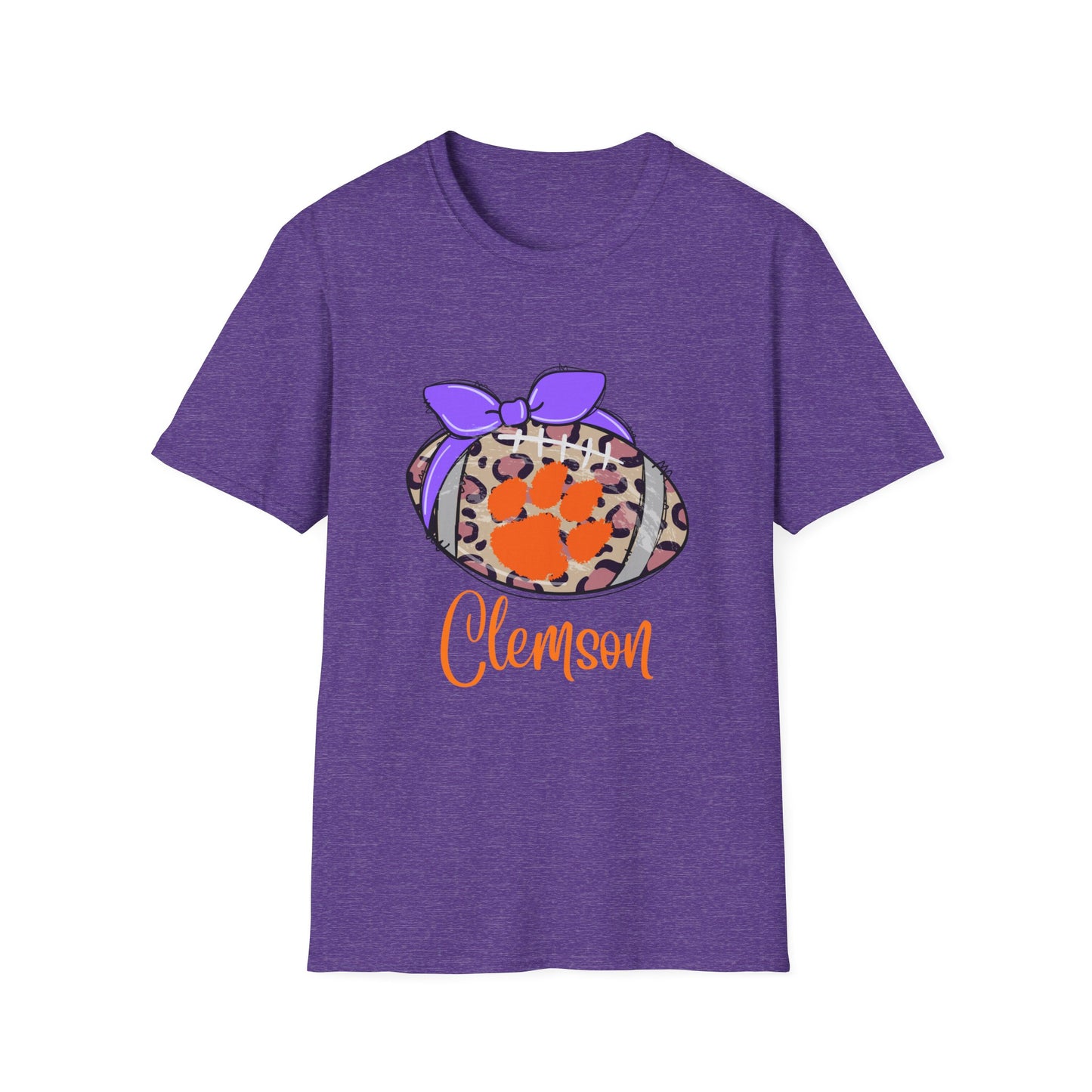 Tiger Leopard Print T-Shirt | Unisex Softstyle Tee | Game Day Apparel, College Spirit Wear, Birthday Gift, Casual Outing