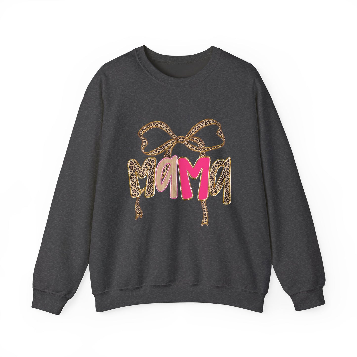 Mama Neon Leopard Print Crewneck Sweatshirt
