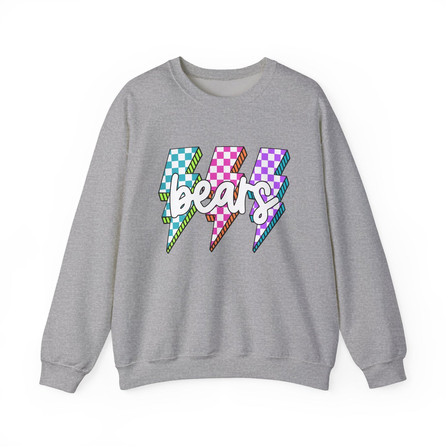 Colorful Bears Crewneck Sweatshirt, Unisex Sweatshirt, Graphic Sweatshirt, Cozy Sweatshirt for Gifts, Casual Wear