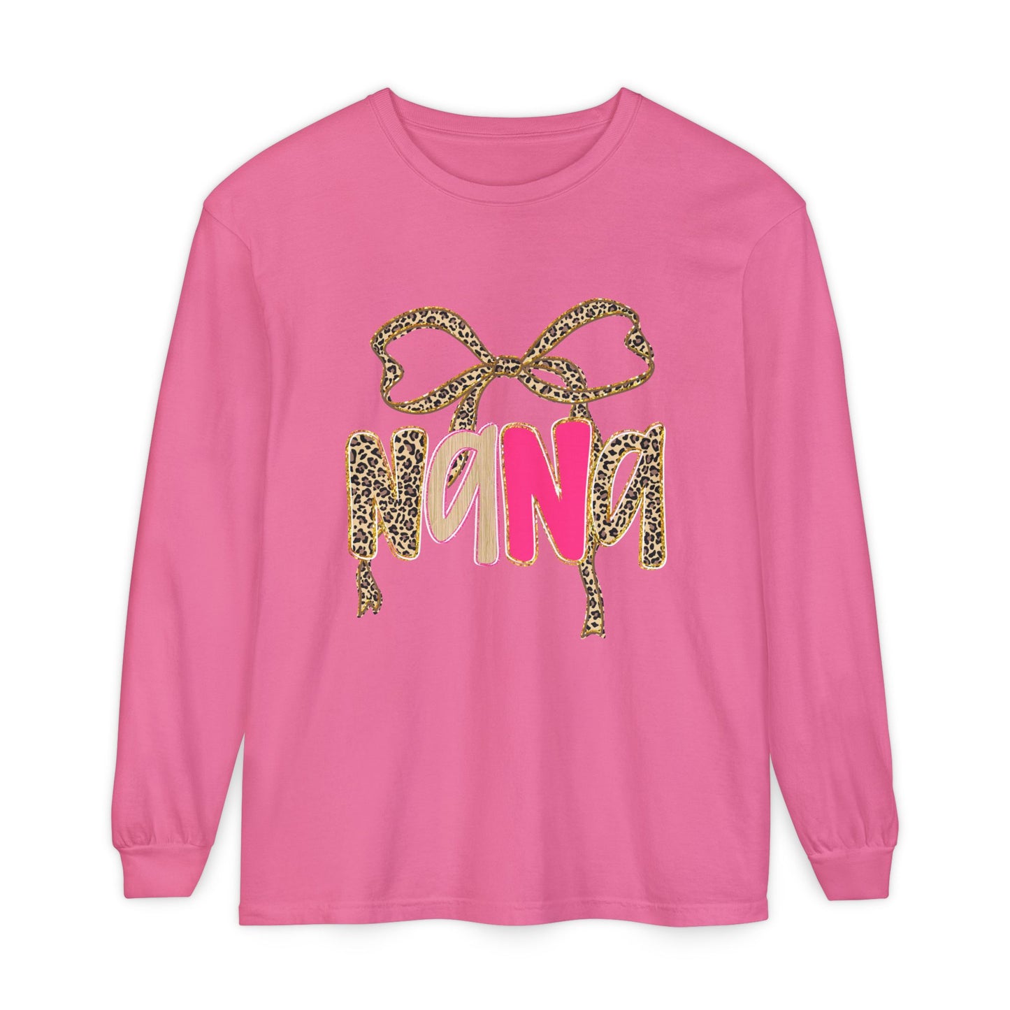 Nana Neon Leopard Long Sleeve T-Shirt