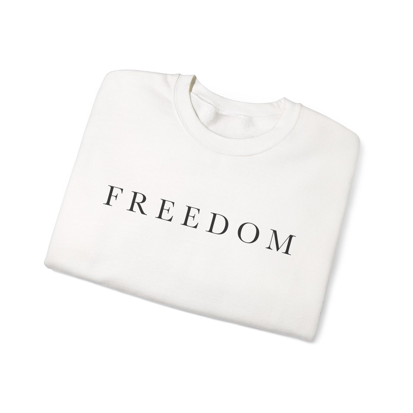 Freedom Crewneck Sweatshirt, Cozy Unisex Sweatshirt, Casual Wear, Gift for Him/Her, Everyday Comfort, Relaxed Fashion