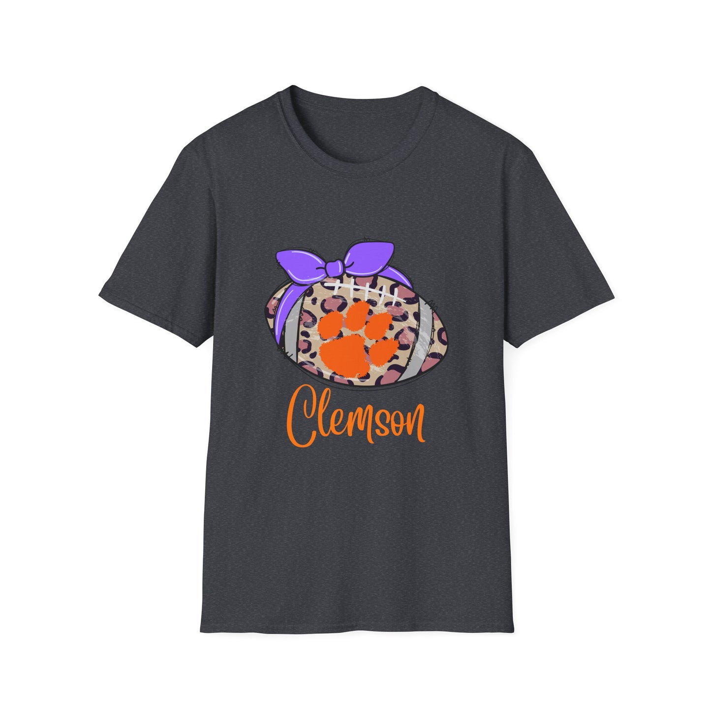 Tiger Leopard Print T-Shirt | Unisex Softstyle Tee | Game Day Apparel, College Spirit Wear, Birthday Gift, Casual Outing