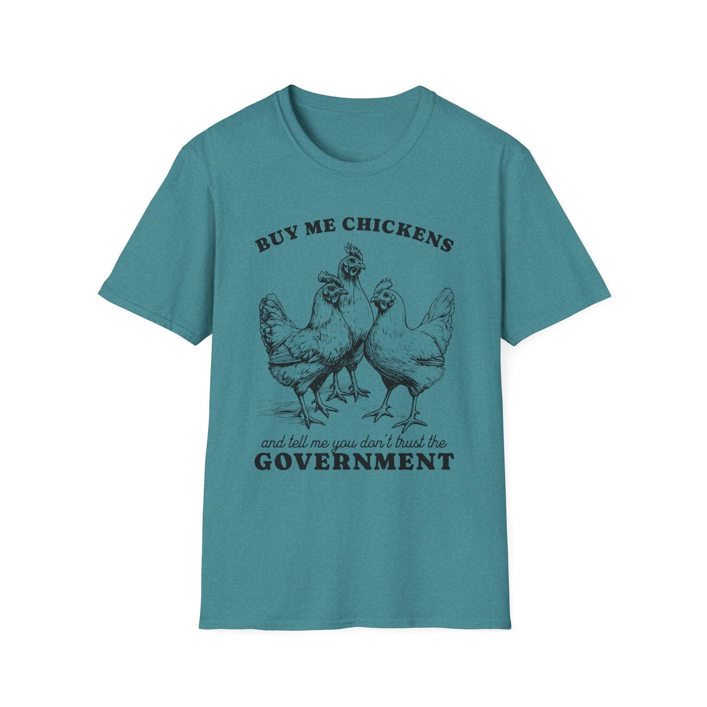 Funny Chicken Government T-Shirt, Humorous Tee, Gift for Chicken Lovers, Farm Animal Humor, Unique Graphic Shirt