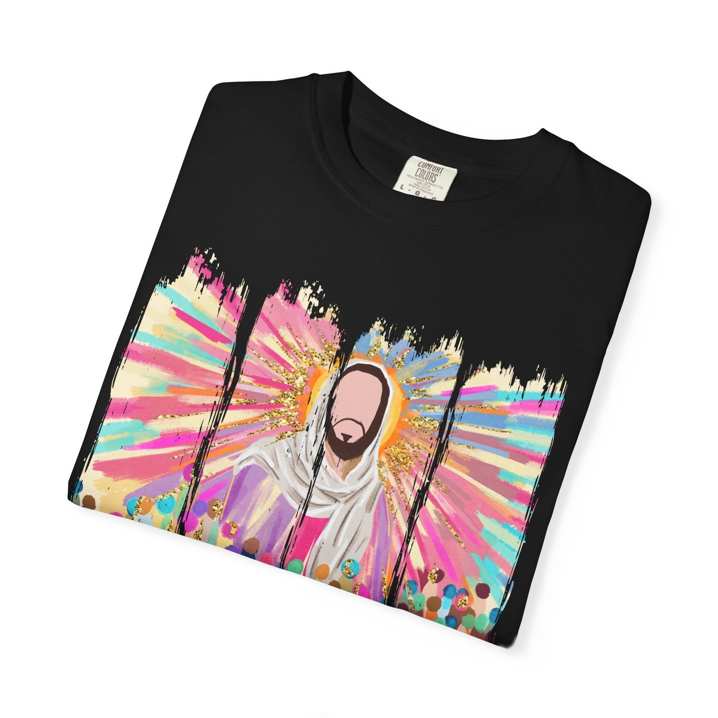 Vibrant Spiritual T-Shirt for Everyday Wear, Retro Art Tee, Casual Unisex Shirt, Gift for Festivals, Colorful Graphic Top