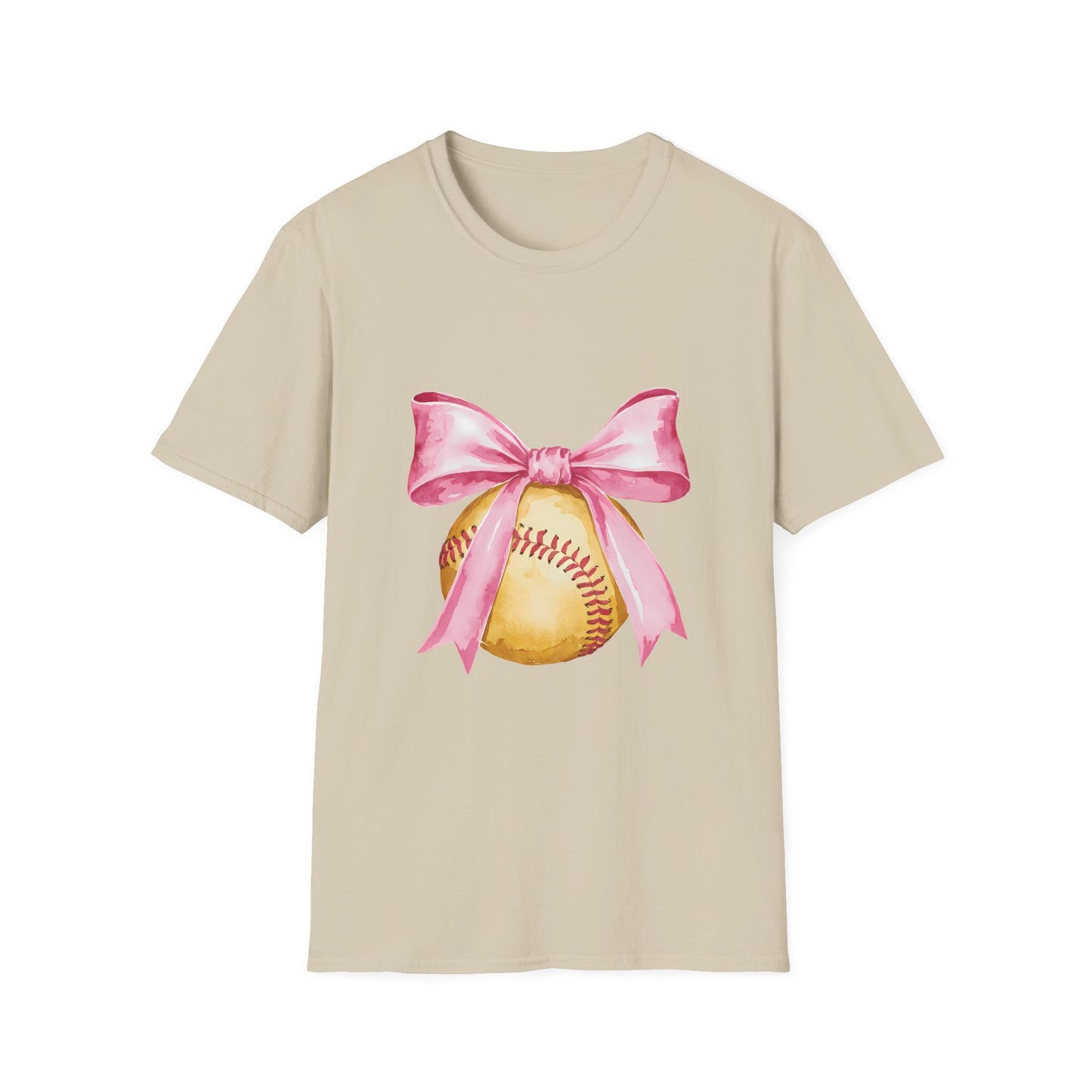 Pink Ribbon Baseball T-Shirt for Softball Lovers, Support Breast Cancer Awareness, Gift for Coaches and Players, Casual Wear