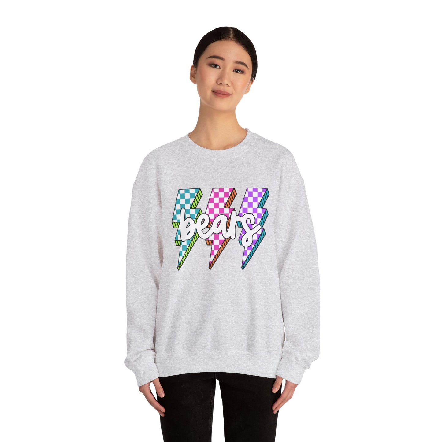 Colorful Bears Crewneck Sweatshirt, Unisex Sweatshirt, Graphic Sweatshirt, Cozy Sweatshirt for Gifts, Casual Wear