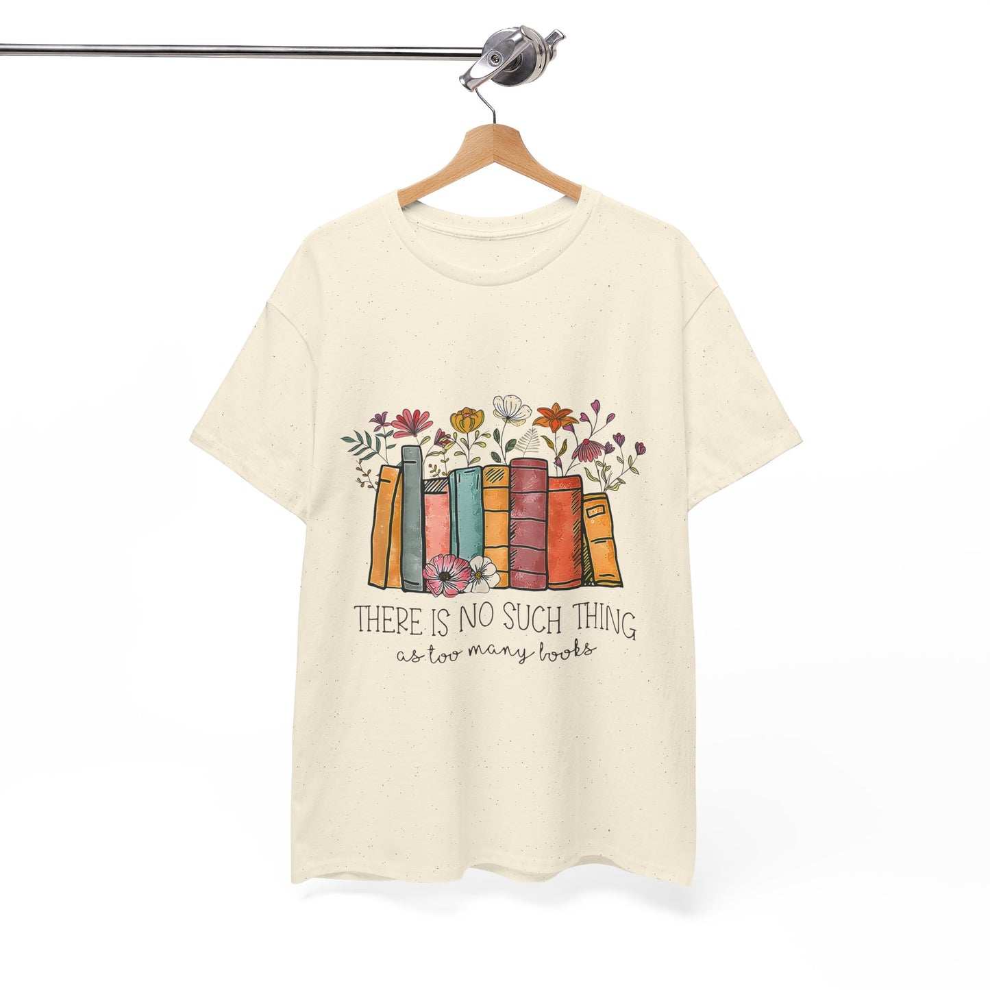 Book Lover's Unisex Heavy Cotton Tee, Cute Literary Gift, Reading T-shirt, Funny Book Design, Bookish Apparel, Cozy Gift for Readers