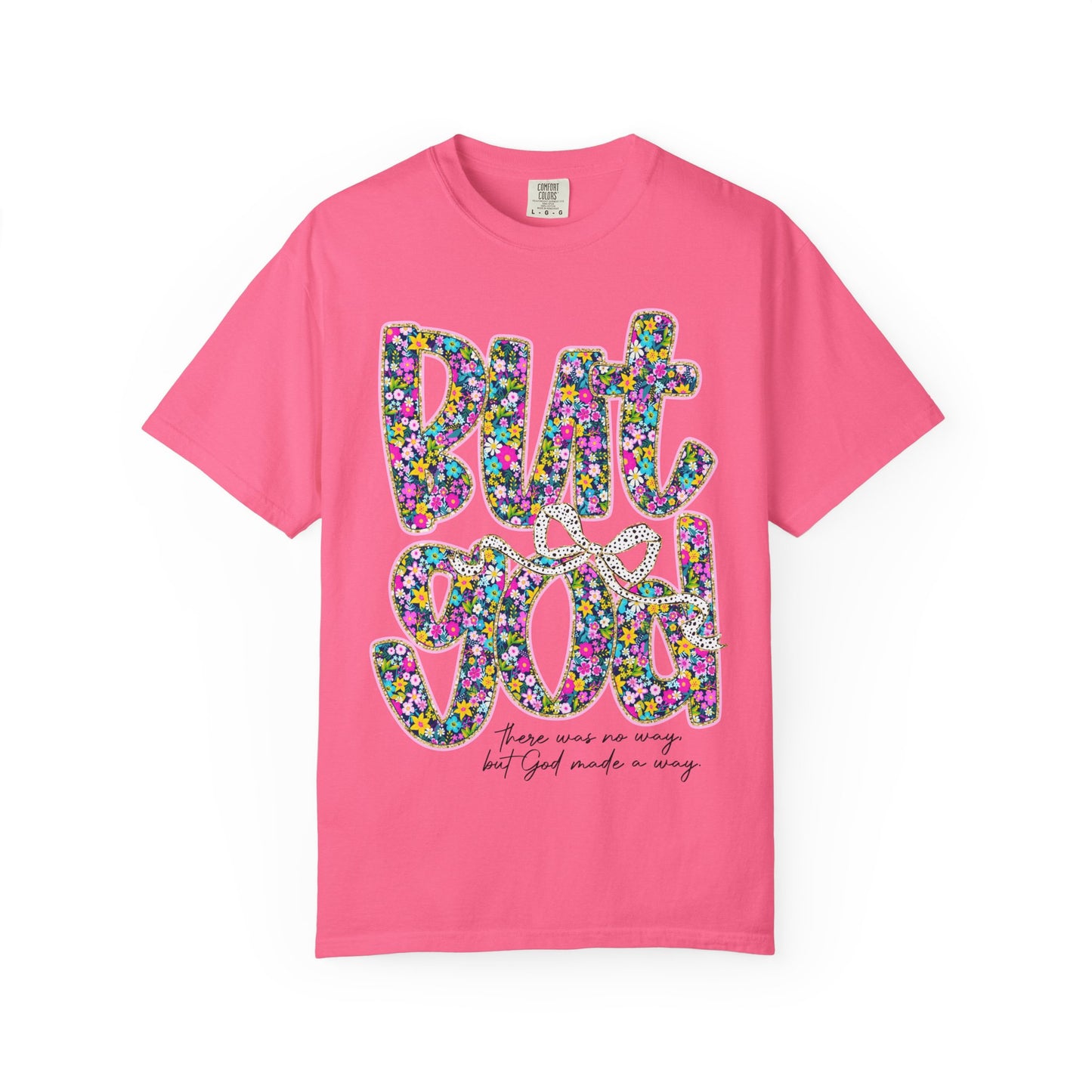 God Is Good Floral T-Shirt, Inspirational Tee, Gift for Him/Her, Faith-Based Apparel, Everyday Comfort