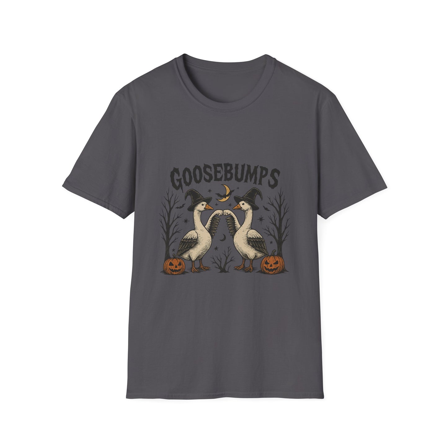 Goosebumps Halloween Unisex Softstyle T-Shirt - Spooky Shirt, Halloween Costume, Gift for Her, Halloween Party, Fall Fashion
