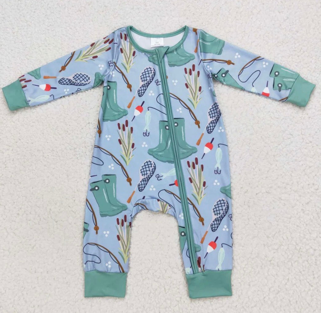 Fishing Boots Boys Romper