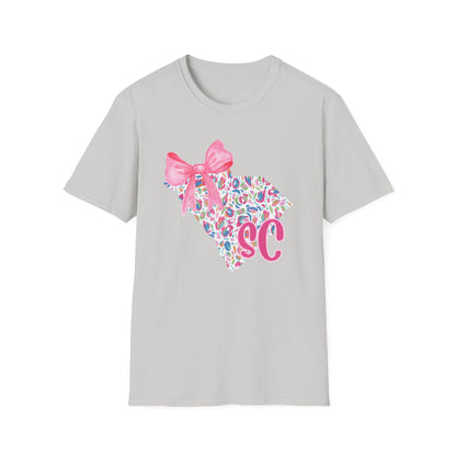South Carolina Monogram T-Shirt, Cute Gift for Her, Southern Pride Apparel, Spring/Summer Fashion, Fun Birthday/Party Shirt