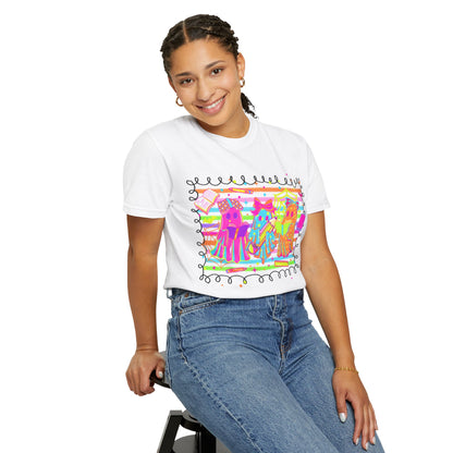 Colorful Artwork Unisex T-Shirt, Vibrant Graphic Tee, Fun Casual Wear, Gift for Art Lovers, Summer Fashion