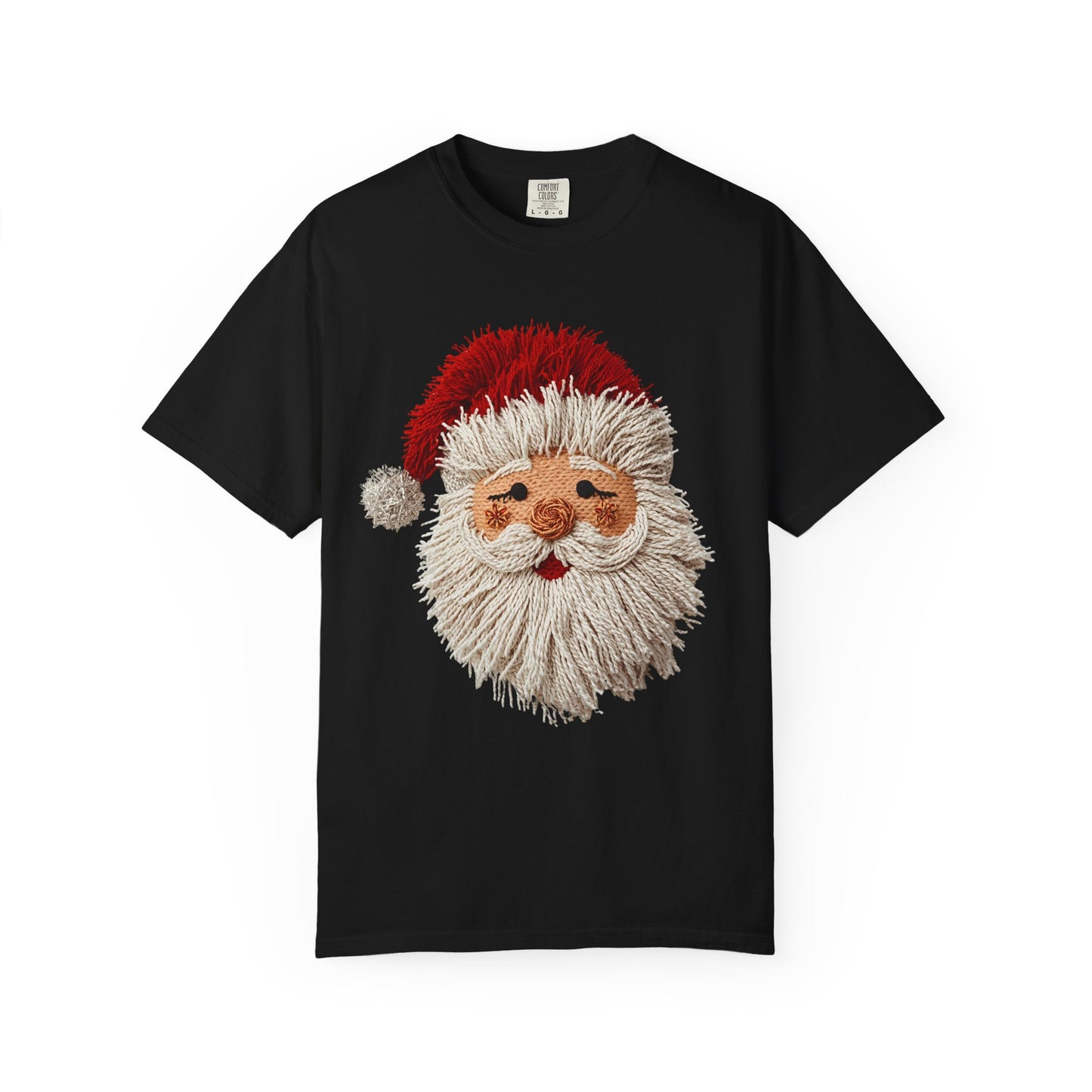 Festive Santa Face T-Shirt Comfort Colors