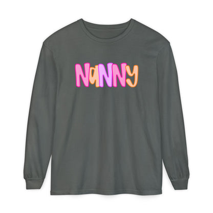 Nanny Neon Comfort Color Long Sleeves