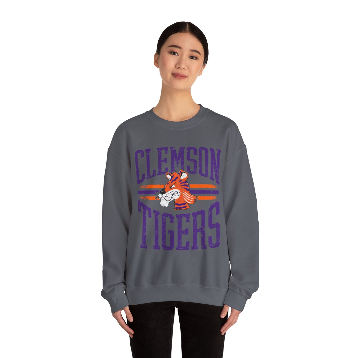 Clemson Tigers Crewneck Sweatshirt - Unisex Sweatshirt for Game Day, College Apparel, Sports Fan, Gift Idea, Casual Wear