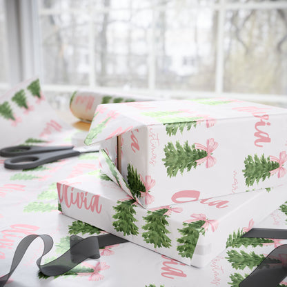 Pretty in Pink Christmas Wrapping Paper
