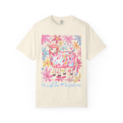 Whimsical Floral Sheep T-Shirt – Soft Unisex Tee, Perfect for Nature Lovers, Easter, Spring Celebrations, Gift for Her, Casual Wear