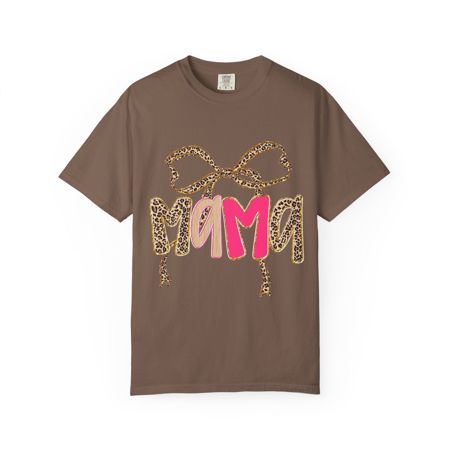 Neon Leopard Print Mama T-Shirt
