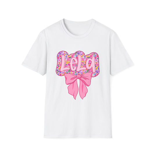 Custom Floral Name T-Shirt, Personalized Gift for Birthdays, Cute Women's Apparel, Summer Fashion, Fun Graphic Tee