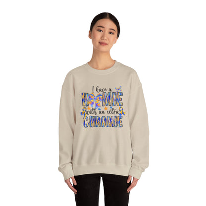 Chromosome Awareness Sweatshirt, Unisex Pullover, Gift for Caregivers, Genetic Disorder Awareness, Comfortable Crewneck