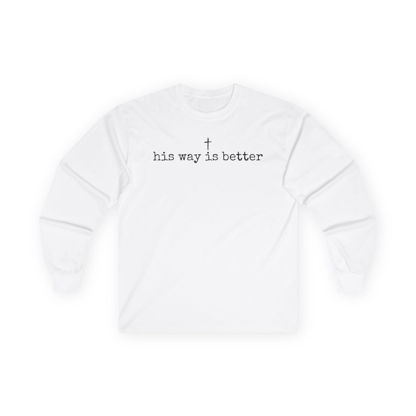 His Way Gildan Long Sleeve Tee
