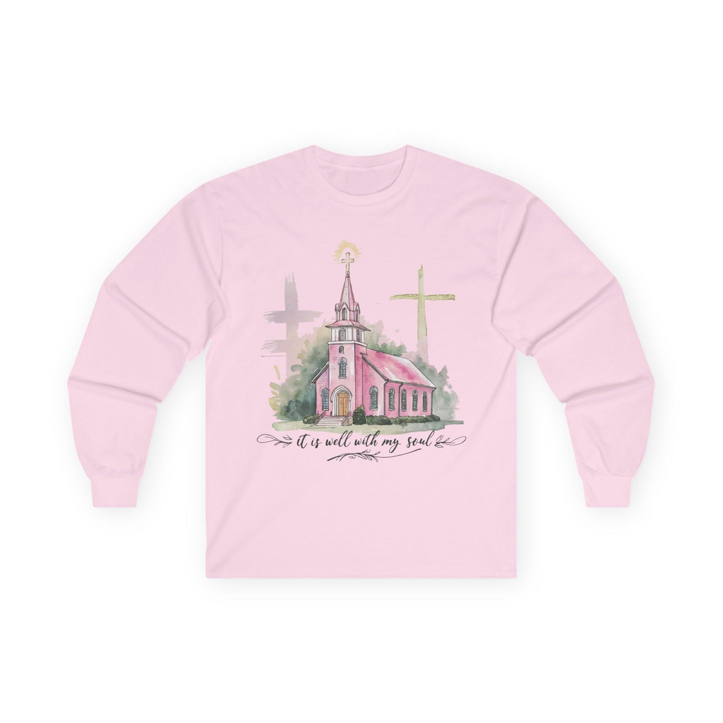 Faith-Inspired Long Sleeve Gildan Tee