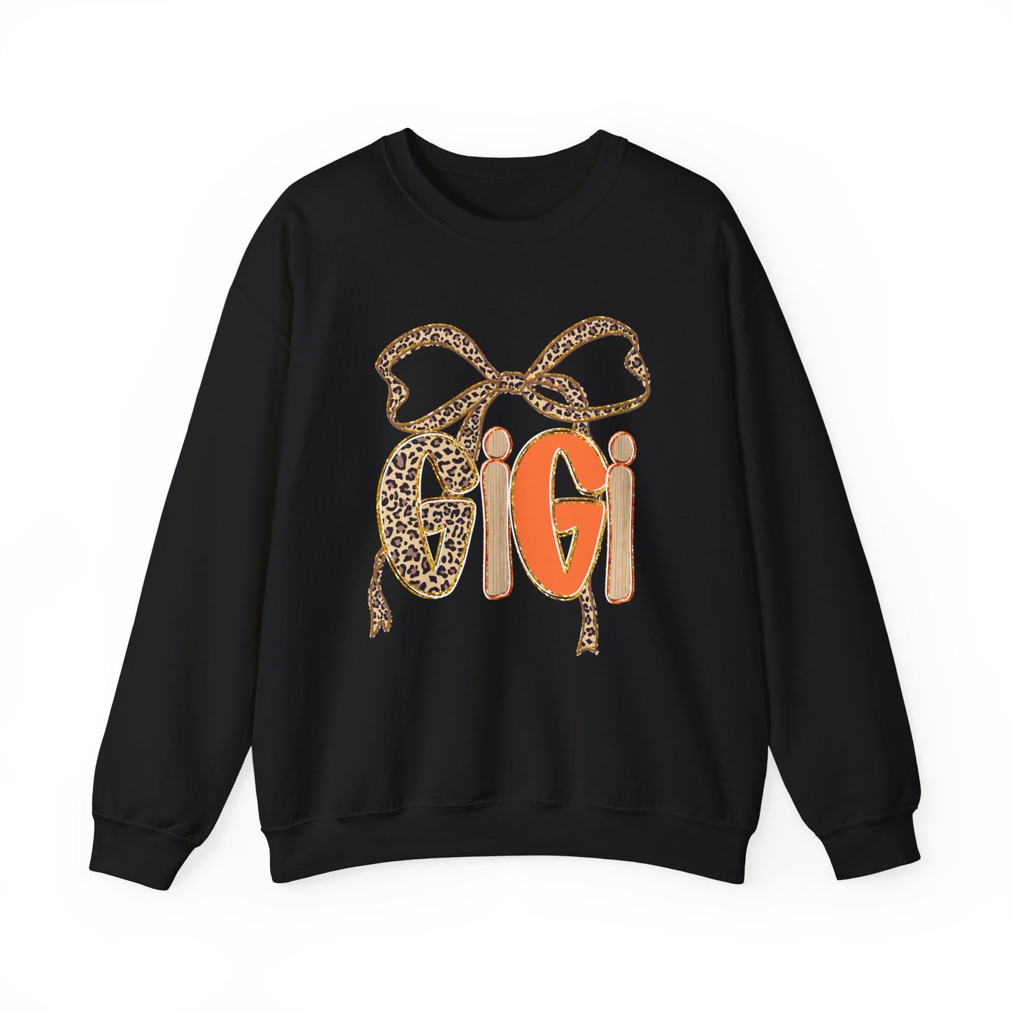 Leopard Print Gigi Crewneck Sweatshirt, Cozy Unisex Pullover, Trendy Fashion Top, Gift for Her, Casual Wear, Birthday Gift