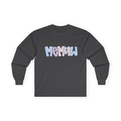 Memaw Pink & Blue Floral Long Sleeve