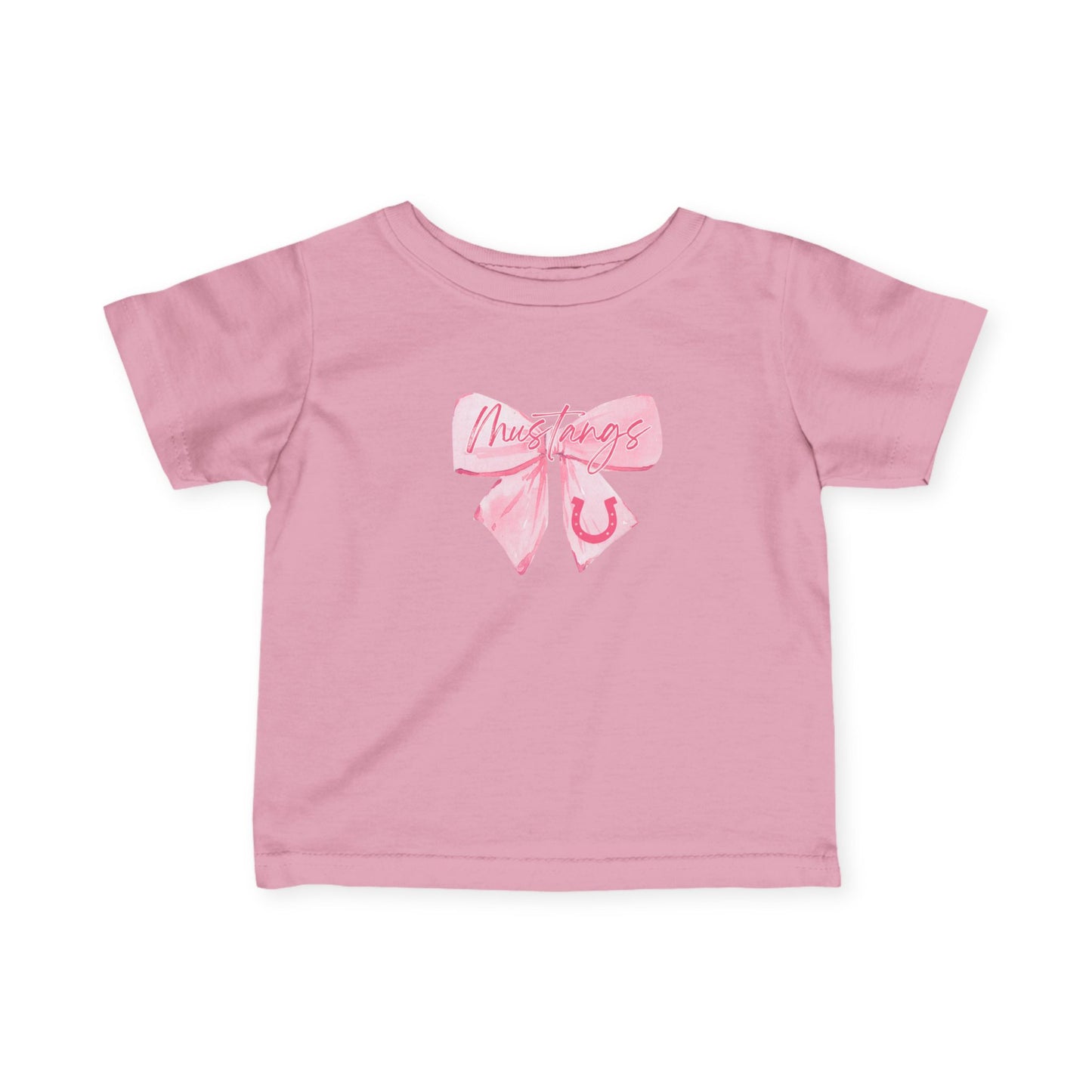 Adorable Infant Tee with Pink Bow Design, Cute Baby Shirt, Toddler Fashion, Baby Shower Gift, Kids Spring Outfit