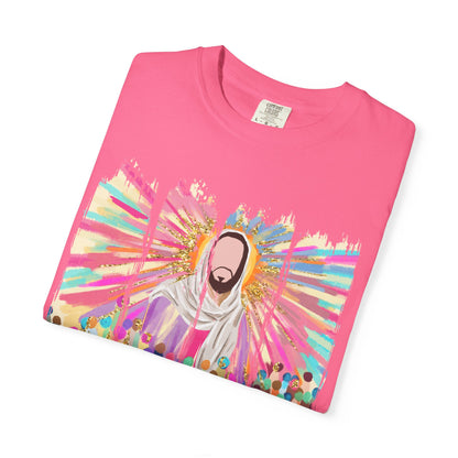 Vibrant Spiritual T-Shirt for Everyday Wear, Retro Art Tee, Casual Unisex Shirt, Gift for Festivals, Colorful Graphic Top