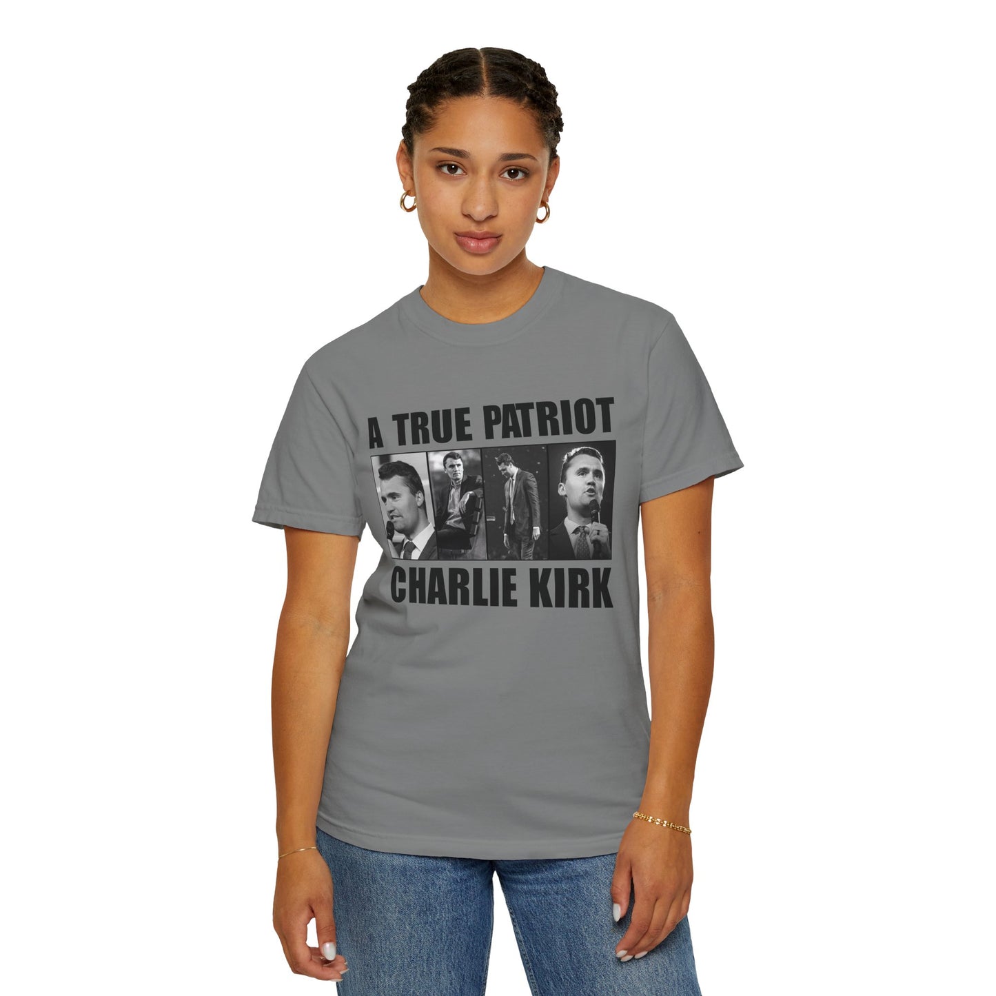 Patriotic Graphic Tee - A True Patriot, Charlie Kirk Shirt, Unisex Casual Wear, Gift for Conservatives, Election Day Apparel, Freedom [...]