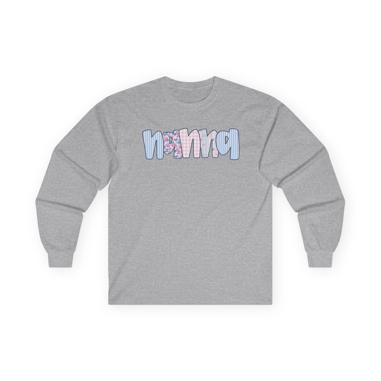Nanna Pink & Blue Floral Long Sleeve