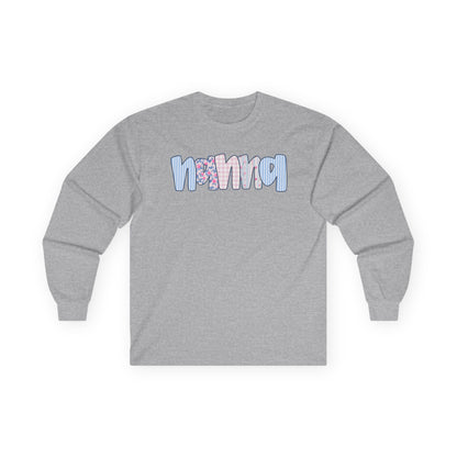 Nanna Pink & Blue Floral Long Sleeve