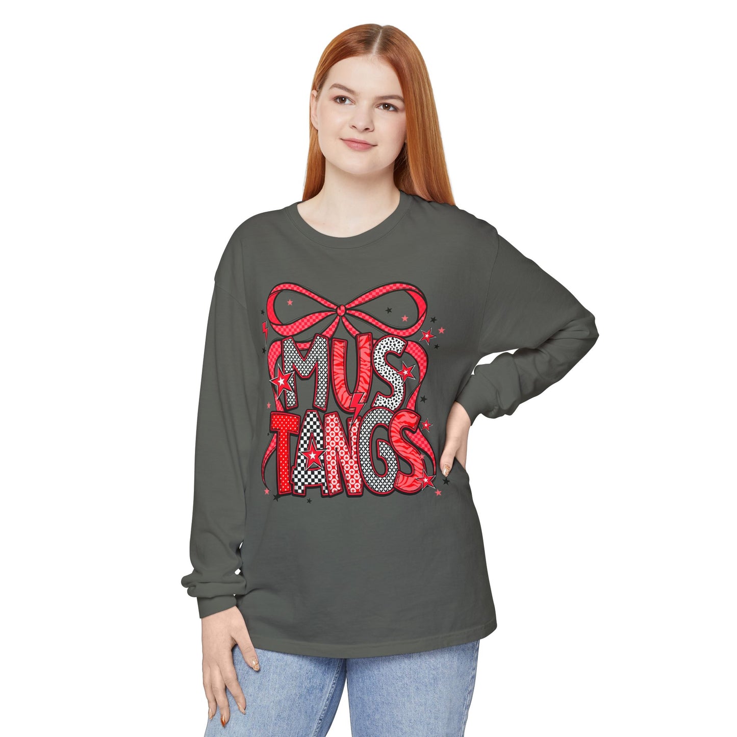 Mustangs Pop Art Long Sleeve T-Shirt, Perfect for Mustang Lovers, Gift for Birthdays, Sports Events, Everyday Casual Wear, Unique [...]