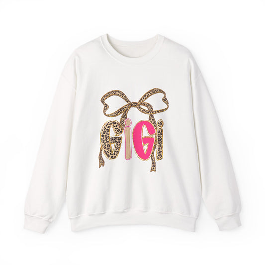 Gigi Neon Leopard Bow Sweatshirt