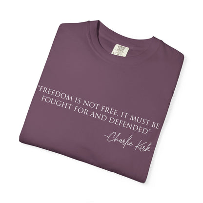 Freedom Quote T-Shirt, Inspirational Tee, Unisex Graphic Shirt, Motivational Gift, Casual Wear, Quote Apparel
