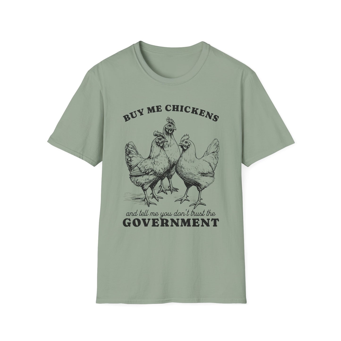 Funny Chicken Government T-Shirt, Humorous Tee, Gift for Chicken Lovers, Farm Animal Humor, Unique Graphic Shirt