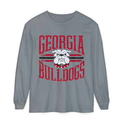 Unisex Long Sleeve T-Shirt, Georgia Bulldogs Spirit Wear, College Apparel, Game Day Outfit, Casual Comfort