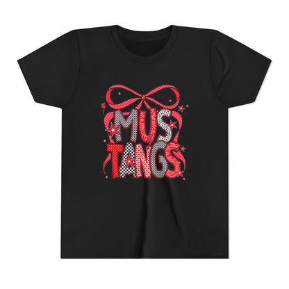 Mustangs Youth Tee, Fun Casual T-Shirt for Kids, Perfect for Birthdays, School Events, Team Spirit, or Everyday Wear