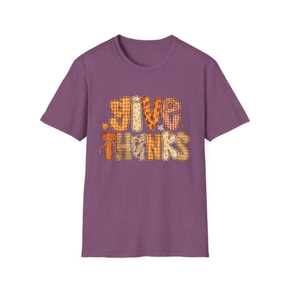 Thanksgiving Vibes Unisex T-Shirt, Casual Fall Tee, Give Thanks Shirt, Autumn Fashion, Holiday Gift Idea