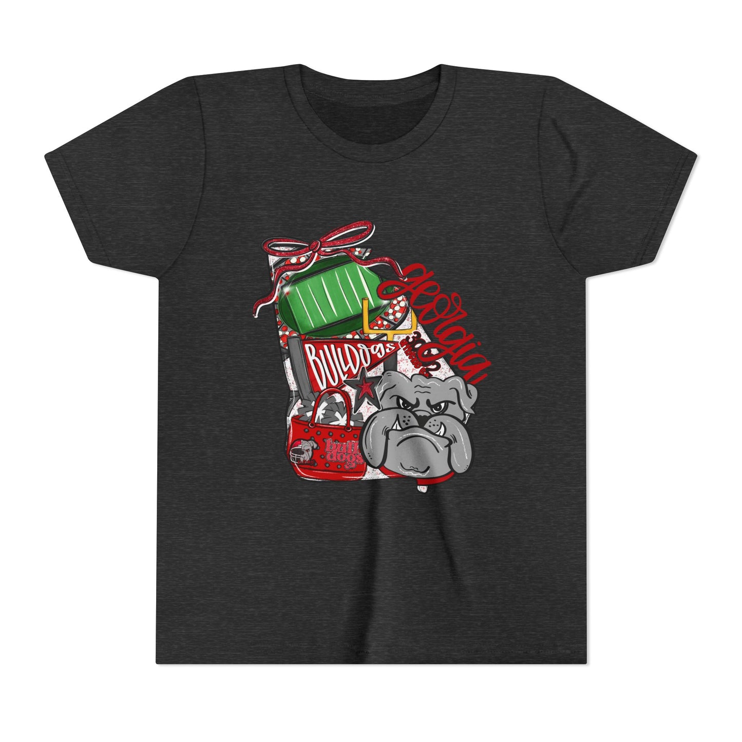 Funny Bully Bulldog Youth Tee, Cute Dog Shirt, Kids Unisex T-Shirt, Animal Lover Gift, Pet Themed Apparel