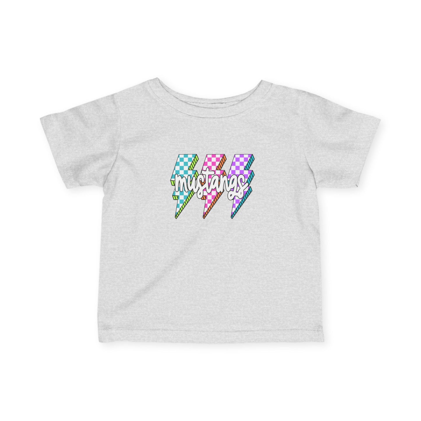 Colorful Lightning Bolt Infant Tee - Fun Birthday Gift, Cute Toddler Apparel, Baby Shower Present, EverydayWear, Unisex Cute Top